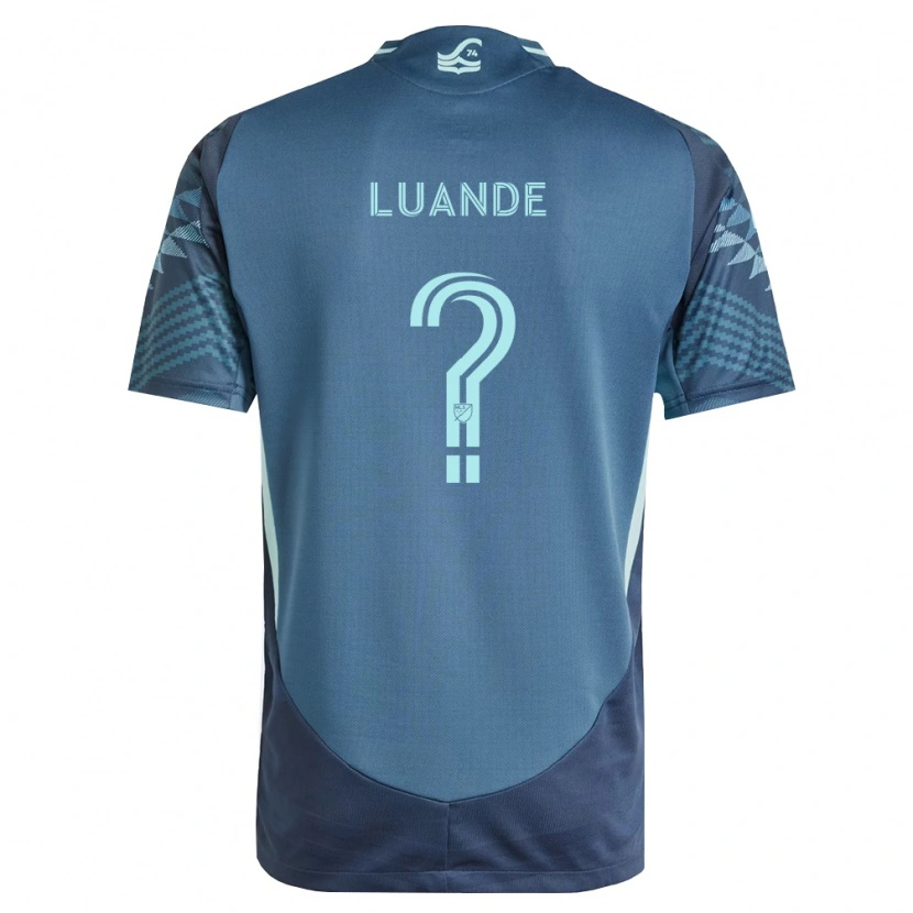 Danxen Dames Michael Luande #0 Marineblauw Groen Uitshirt Uittenue 2026/27 T-Shirt België