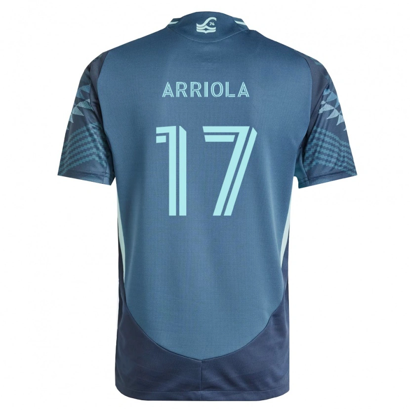 Danxen Dames Paul Arriola #17 Marineblauw Groen Uitshirt Uittenue 2026/27 T-Shirt België