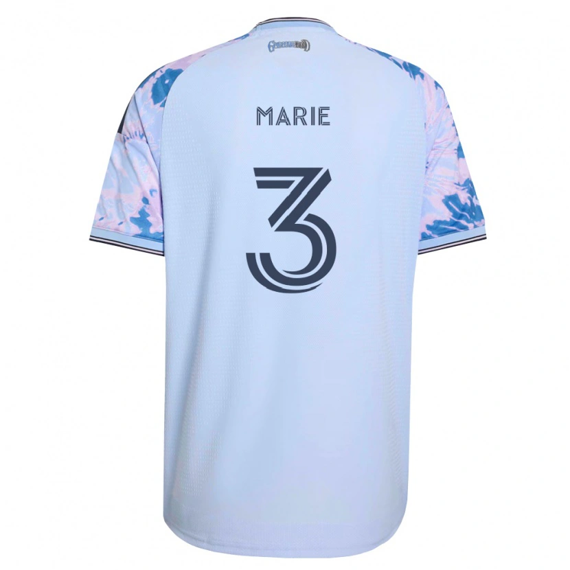 Danxen Dames Paul Marie #3 Koninklijk Blauw Wit Zwart Uitshirt Uittenue 2026/27 T-Shirt België