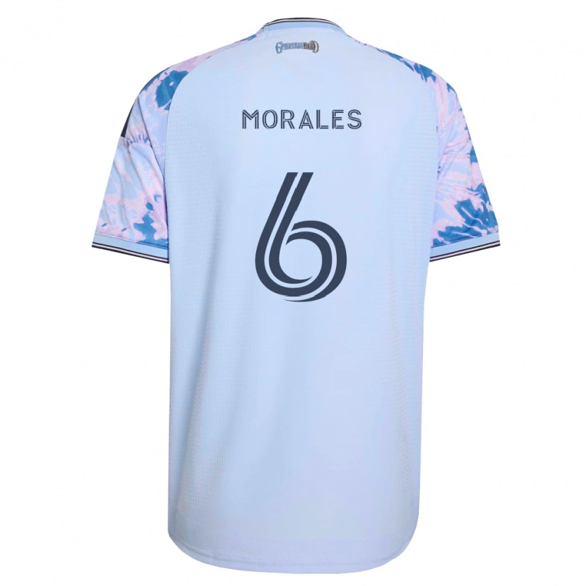 Danxen Dames Alfredo Morales #6 Koninklijk Blauw Wit Zwart Uitshirt Uittenue 2026/27 T-Shirt België