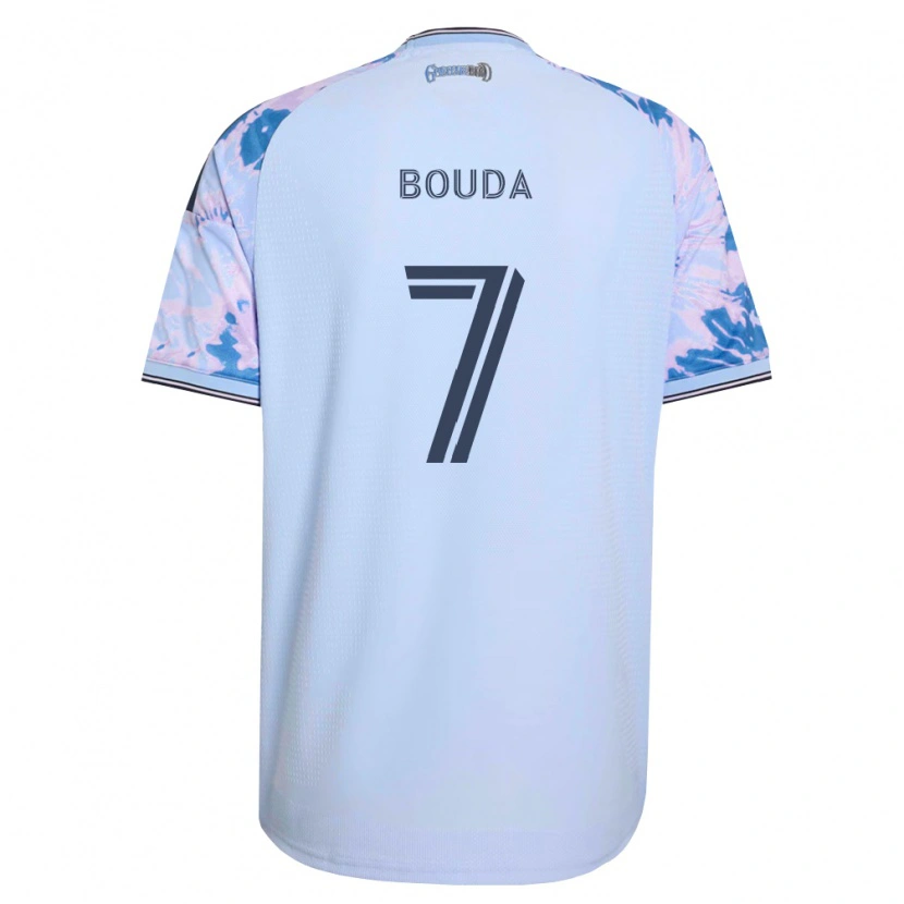 Danxen Dames Ousseni Bouda #7 Koninklijk Blauw Wit Zwart Uitshirt Uittenue 2026/27 T-Shirt België