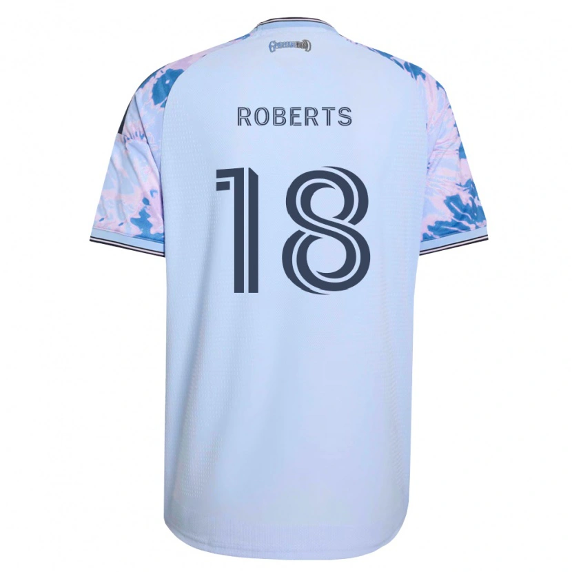 Danxen Dames Reid Roberts #18 Koninklijk Blauw Wit Zwart Uitshirt Uittenue 2026/27 T-Shirt België