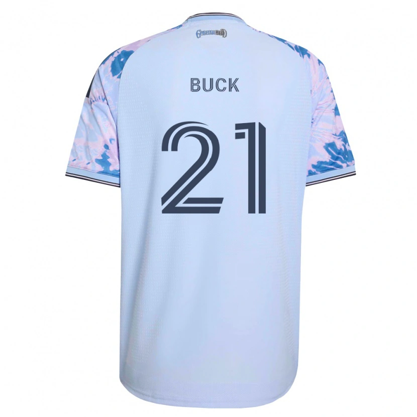 Danxen Dames Noel Buck #21 Koninklijk Blauw Wit Zwart Uitshirt Uittenue 2026/27 T-Shirt België