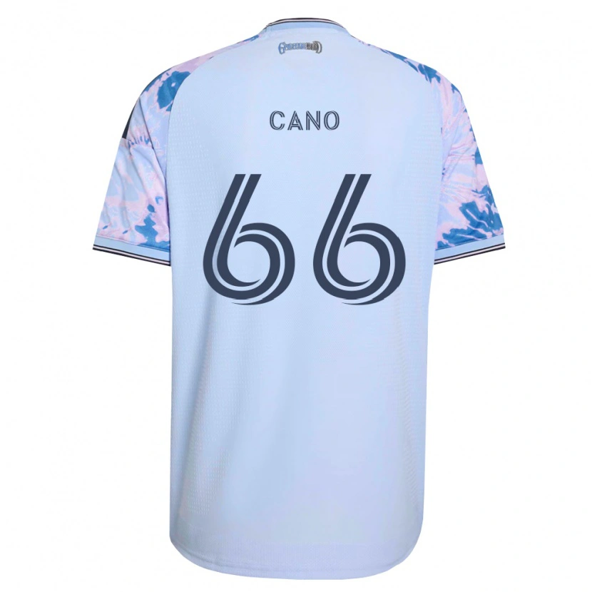 Danxen Dames Alejandro Cano #66 Koninklijk Blauw Wit Zwart Uitshirt Uittenue 2026/27 T-Shirt België