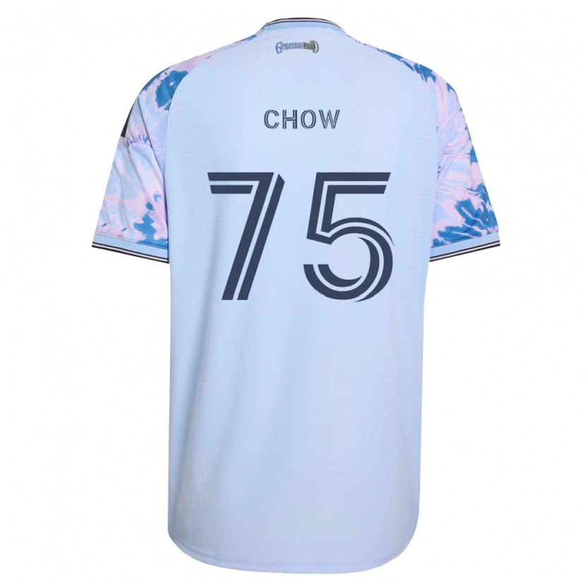Danxen Dames Alex Chow #75 Koninklijk Blauw Wit Zwart Uitshirt Uittenue 2026/27 T-Shirt België