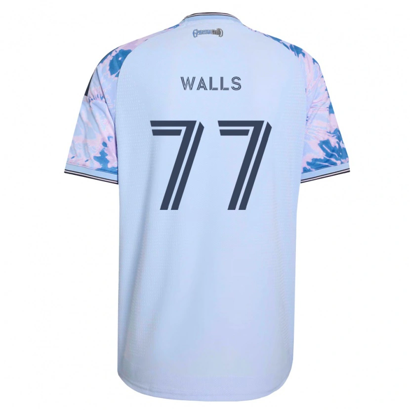 Danxen Dames Casey Walls #77 Koninklijk Blauw Wit Zwart Uitshirt Uittenue 2026/27 T-Shirt België