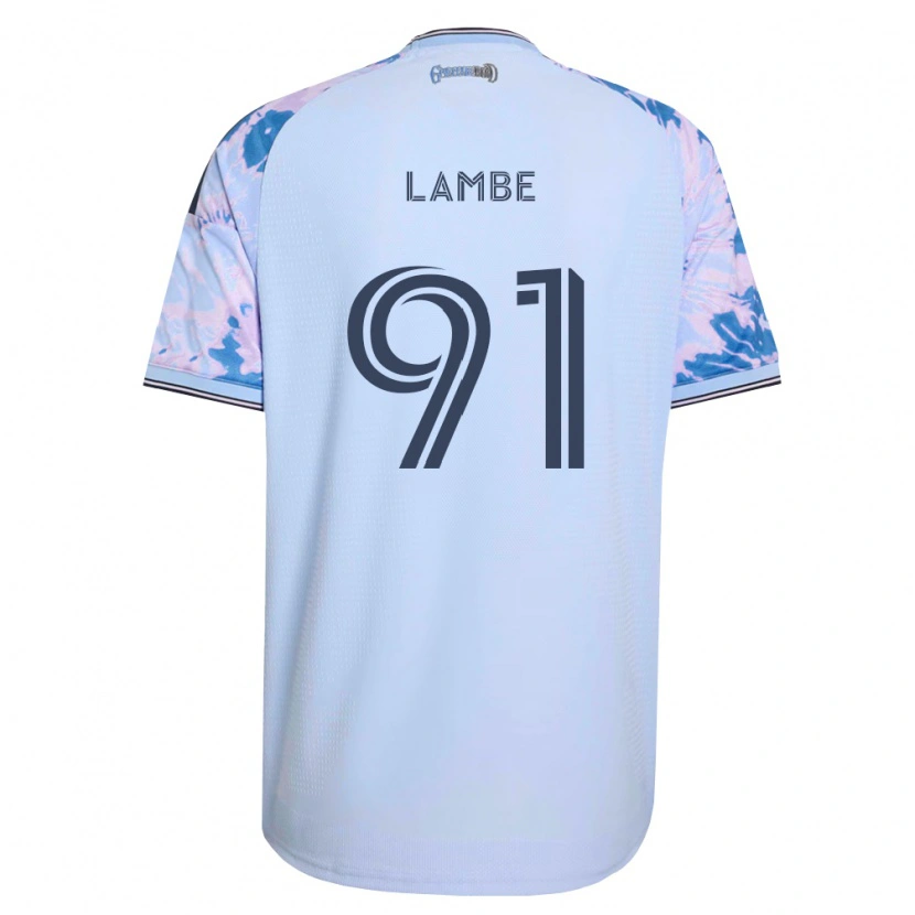 Danxen Dames Connor Lambe #91 Koninklijk Blauw Wit Zwart Uitshirt Uittenue 2026/27 T-Shirt België