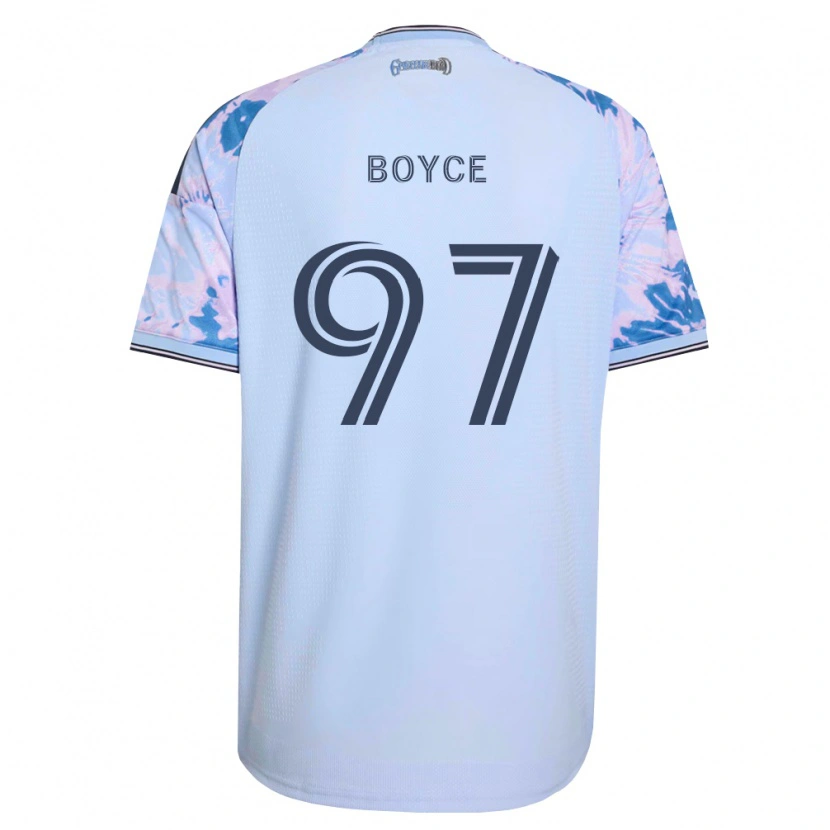 Danxen Dames Warren Boyce #97 Koninklijk Blauw Wit Zwart Uitshirt Uittenue 2026/27 T-Shirt België