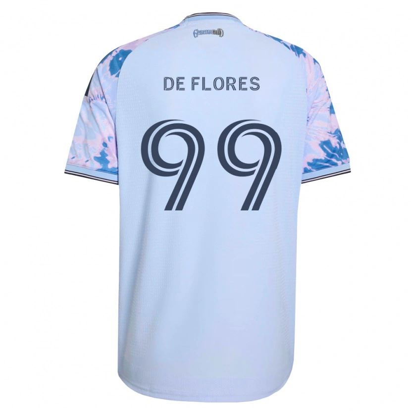 Danxen Dames Shane De Flores #99 Koninklijk Blauw Wit Zwart Uitshirt Uittenue 2026/27 T-Shirt België