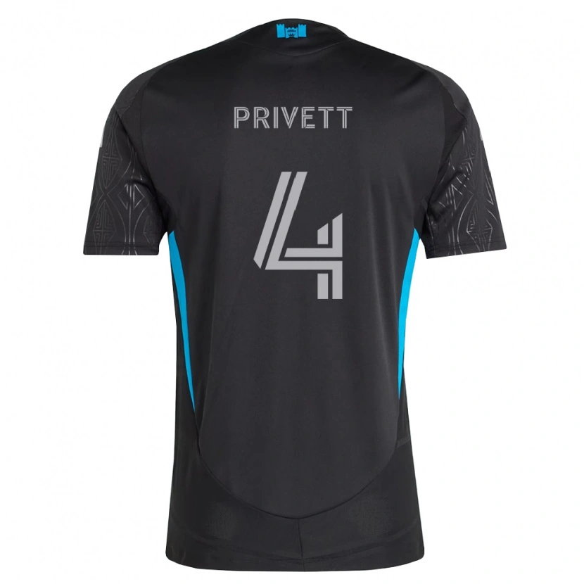 Danxen Dames Andrew Privett #4 Zwart Wit Hemelsblauw Uitshirt Uittenue 2026/27 T-Shirt België