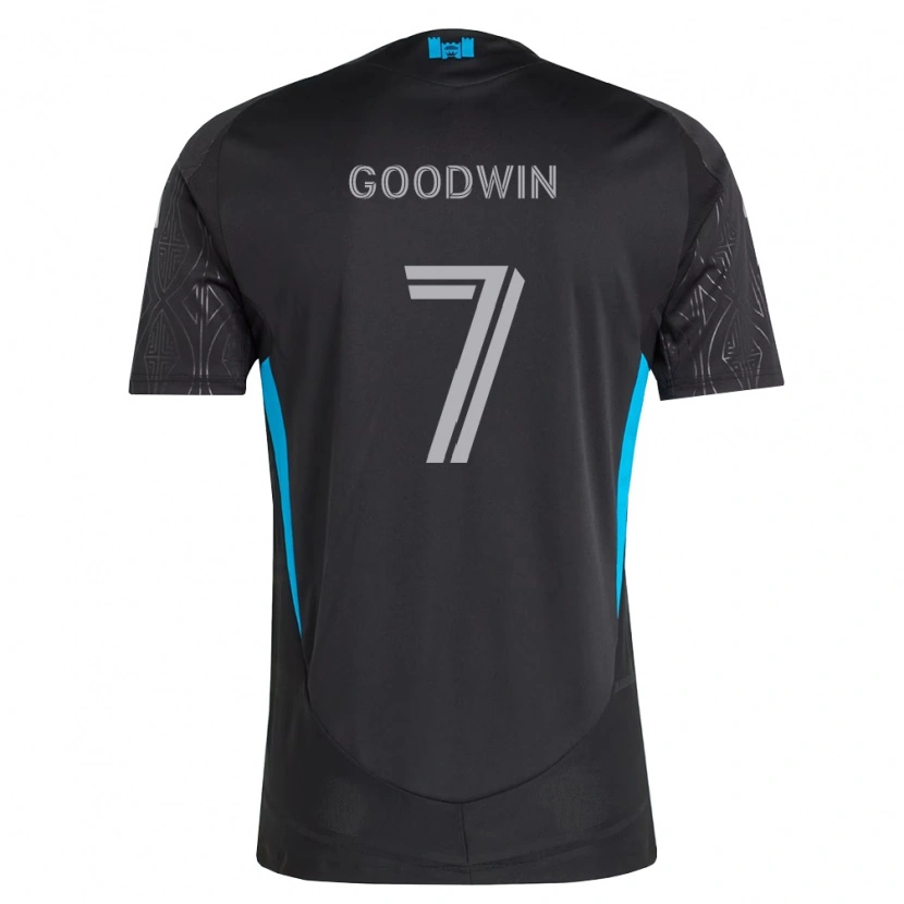 Danxen Dames Archie Goodwin #7 Zwart Wit Hemelsblauw Uitshirt Uittenue 2026/27 T-Shirt België