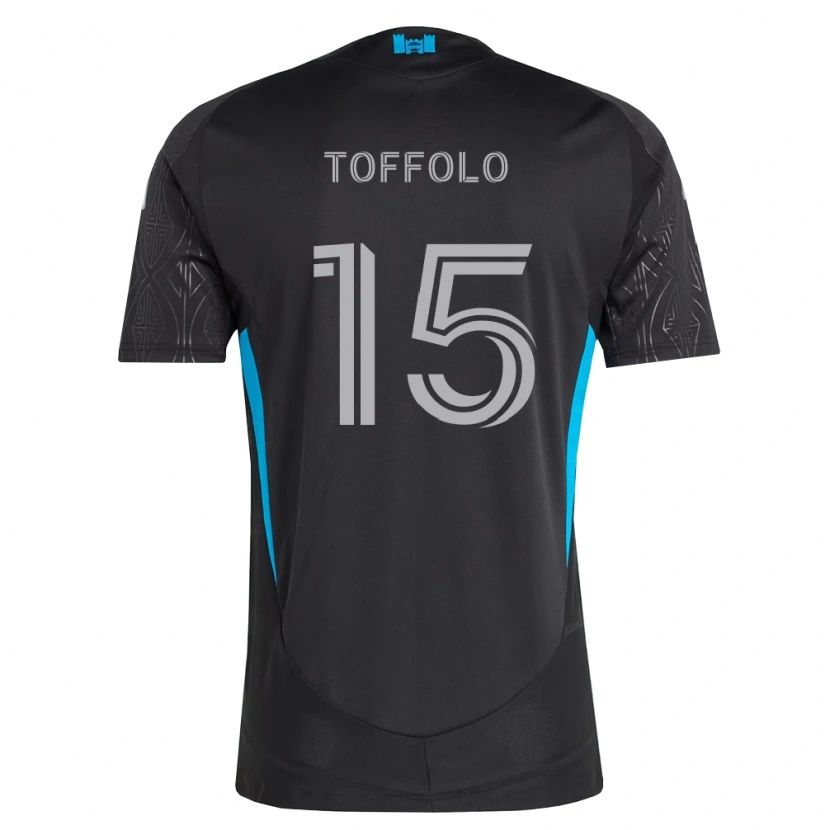 Danxen Dames Harry Toffolo #15 Zwart Wit Hemelsblauw Uitshirt Uittenue 2026/27 T-Shirt België
