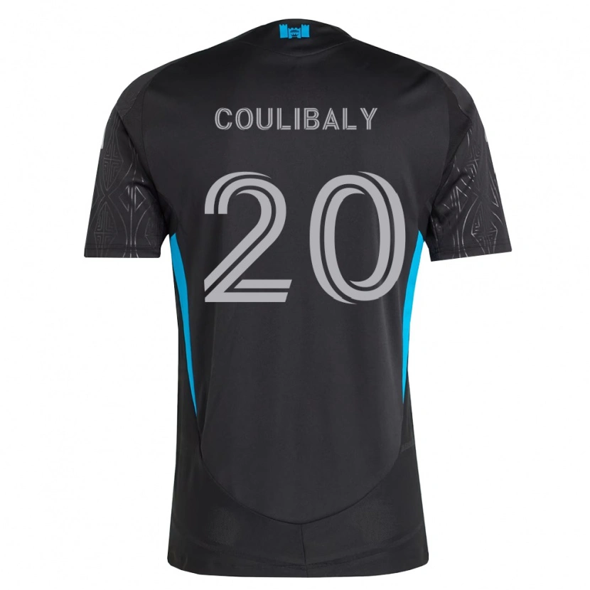 Danxen Dames Baye Coulibaly #20 Zwart Wit Hemelsblauw Uitshirt Uittenue 2026/27 T-Shirt België