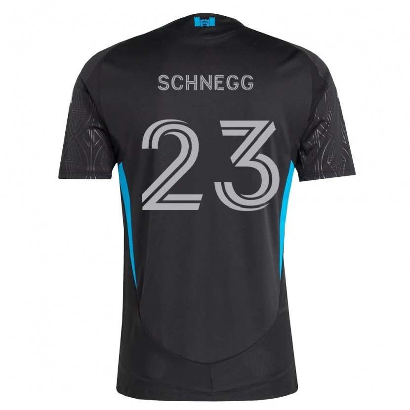 Danxen Dames David Schnegg #23 Zwart Wit Hemelsblauw Uitshirt Uittenue 2026/27 T-Shirt België