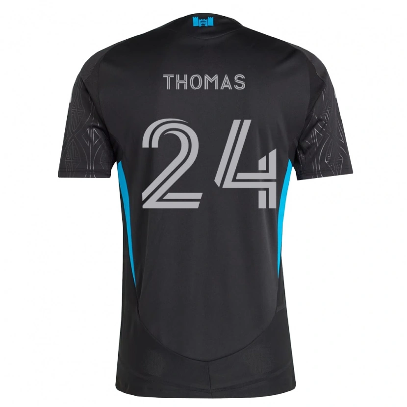 Danxen Dames Mikah Thomas #24 Zwart Wit Hemelsblauw Uitshirt Uittenue 2026/27 T-Shirt België