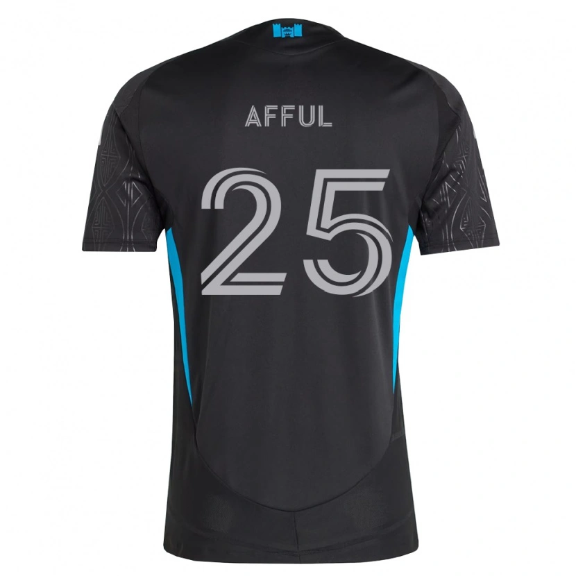 Danxen Dames Harrison Afful #25 Zwart Wit Hemelsblauw Uitshirt Uittenue 2026/27 T-Shirt België
