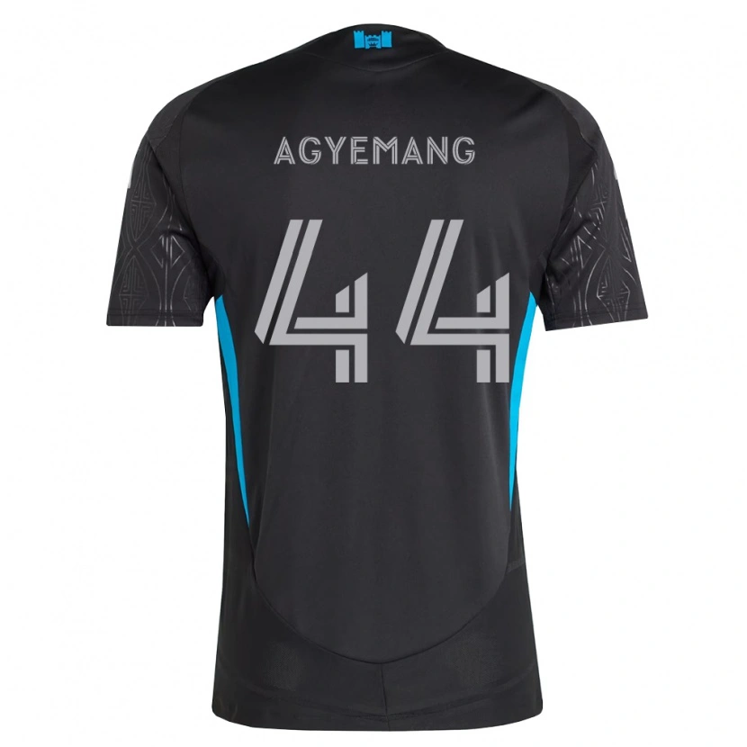 Danxen Dames Morrison Agyemang #44 Zwart Wit Hemelsblauw Uitshirt Uittenue 2026/27 T-Shirt België
