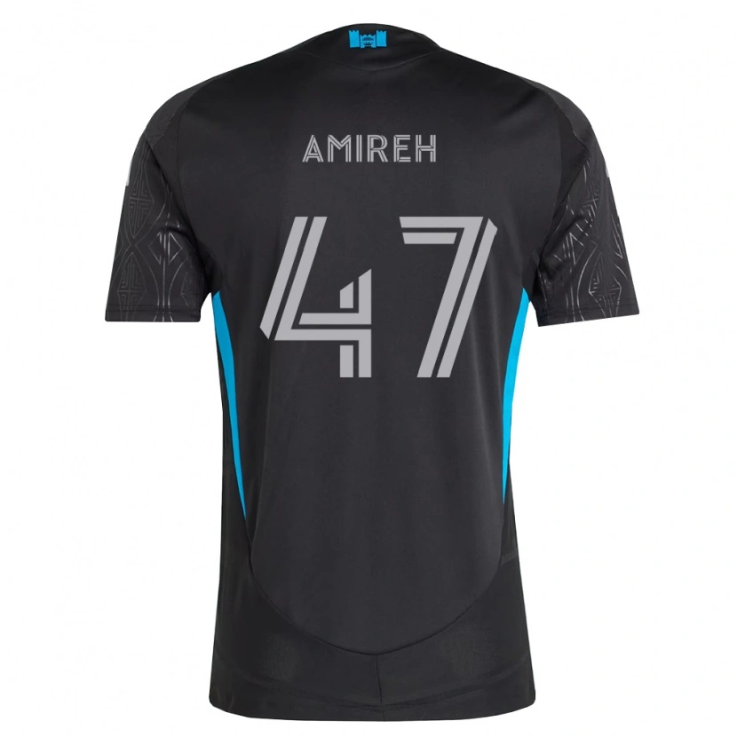 Danxen Dames Adam Amireh #47 Zwart Wit Hemelsblauw Uitshirt Uittenue 2026/27 T-Shirt België