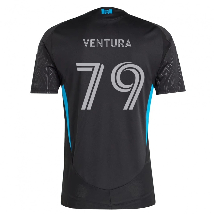 Danxen Dames Sebastian Ventura #79 Zwart Wit Hemelsblauw Uitshirt Uittenue 2026/27 T-Shirt België