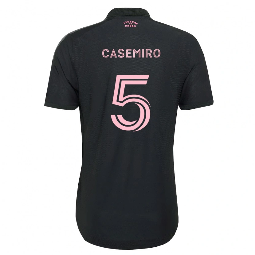 Danxen Dames Casemiro #5 Roze Zwart Wit Uitshirt Uittenue 2026/27 T-Shirt België