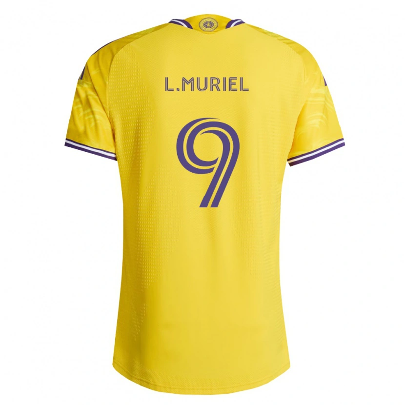 Danxen Dames Luis Muriel #9 Geel Paars Uitshirt Uittenue 2026/27 T-Shirt België