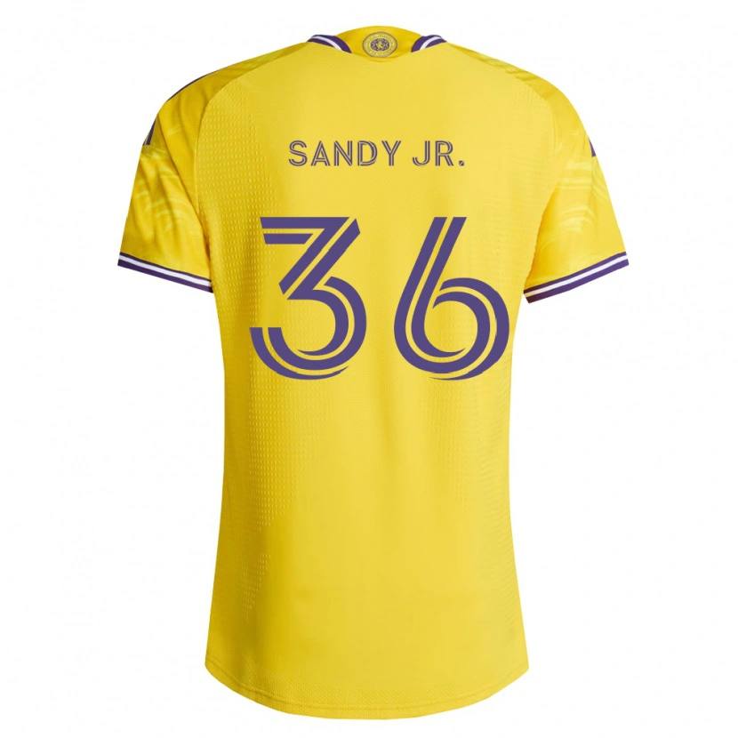 Danxen Dames Titus Sandy Jr. #36 Geel Paars Uitshirt Uittenue 2026/27 T-Shirt België