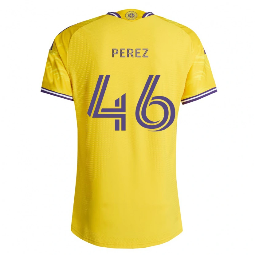 Danxen Dames Franco Pérez #46 Geel Paars Uitshirt Uittenue 2026/27 T-Shirt België