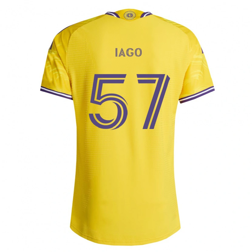 Danxen Dames Iago Teodoro #57 Geel Paars Uitshirt Uittenue 2026/27 T-Shirt België