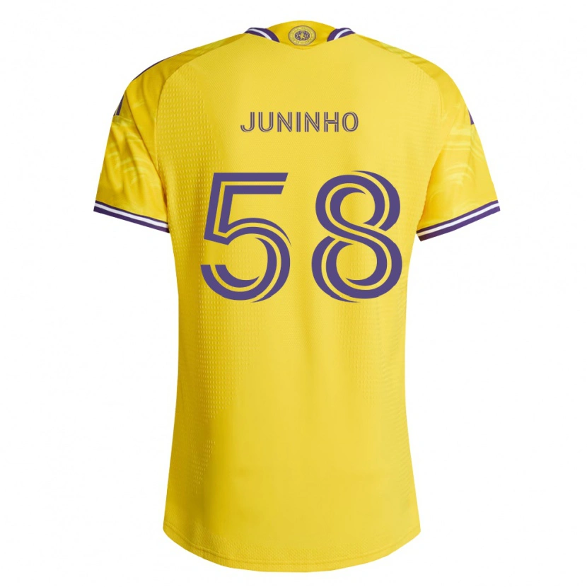 Danxen Dames Juninho #58 Geel Paars Uitshirt Uittenue 2026/27 T-Shirt België