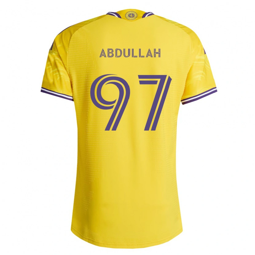 Danxen Dames Majed Abdullah #97 Geel Paars Uitshirt Uittenue 2026/27 T-Shirt België