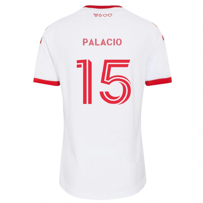 Danxen Dames Nelson Palacio #15 Wit Rood Zwart Uitshirt Uittenue 2026/27 T-Shirt België