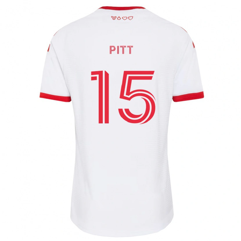 Danxen Dames Christian Pitt #15 Wit Rood Zwart Uitshirt Uittenue 2026/27 T-Shirt België