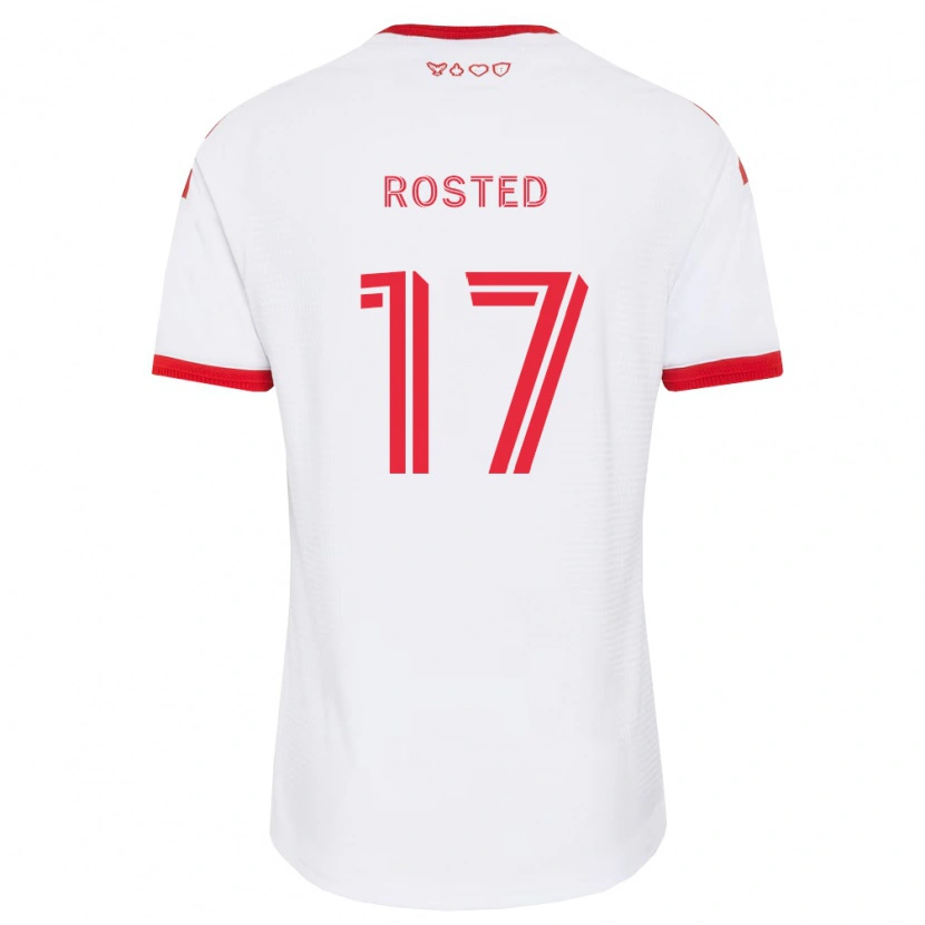 Danxen Dames Sigurd Rosted #17 Wit Rood Zwart Uitshirt Uittenue 2026/27 T-Shirt België