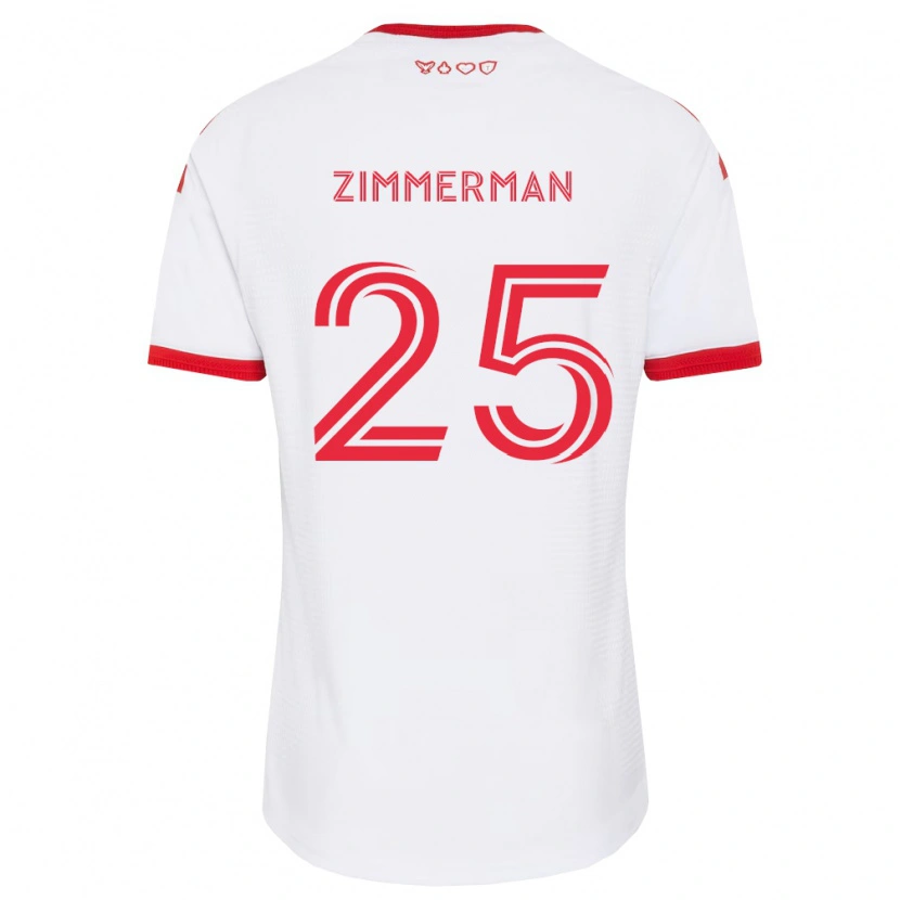 Danxen Dames Walker Zimmerman #25 Wit Rood Zwart Uitshirt Uittenue 2026/27 T-Shirt België
