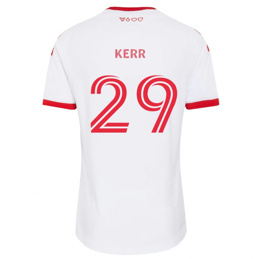 Danxen Dames Deandre Kerr #29 Wit Rood Zwart Uitshirt Uittenue 2026/27 T-Shirt België