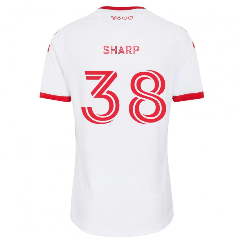 Danxen Dames Charlie Sharp #38 Wit Rood Zwart Uitshirt Uittenue 2026/27 T-Shirt België