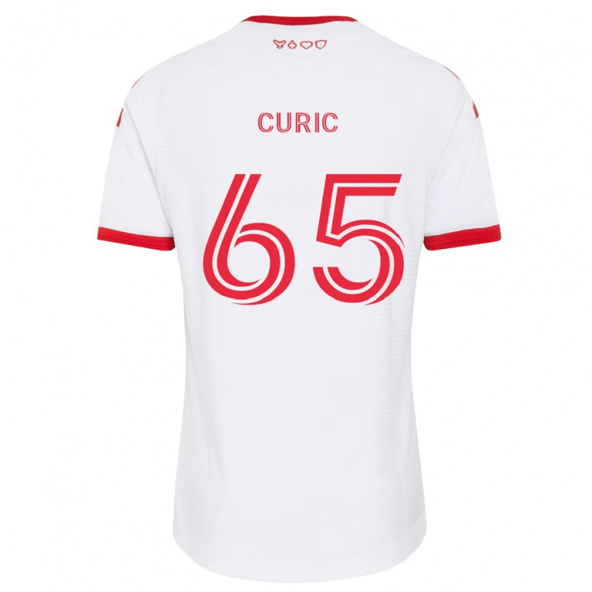 Danxen Dames Antony Curic #65 Wit Rood Zwart Uitshirt Uittenue 2026/27 T-Shirt België