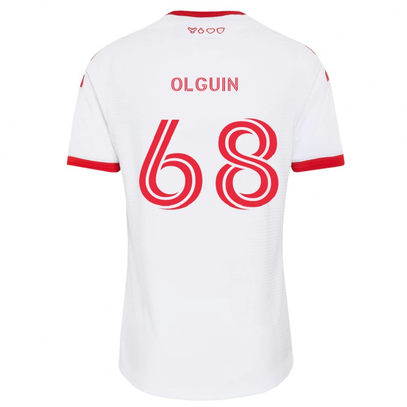 Danxen Dames Lucas Olguin #68 Wit Rood Zwart Uitshirt Uittenue 2026/27 T-Shirt België