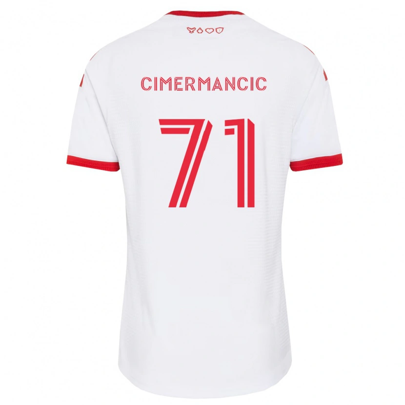 Danxen Dames Markus Cimermancic #71 Wit Rood Zwart Uitshirt Uittenue 2026/27 T-Shirt België