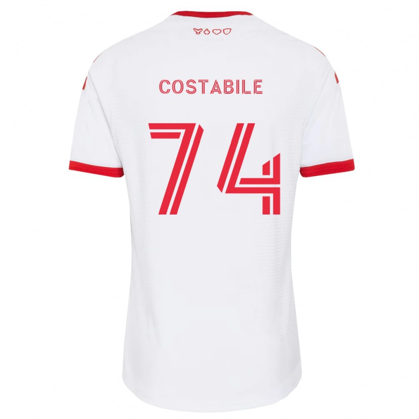 Danxen Dames Luca Costabile #74 Wit Rood Zwart Uitshirt Uittenue 2026/27 T-Shirt België