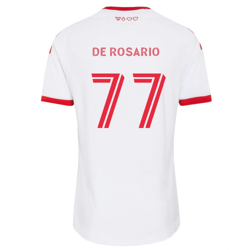 Danxen Dames Adisa De Rosario #77 Wit Rood Zwart Uitshirt Uittenue 2026/27 T-Shirt België