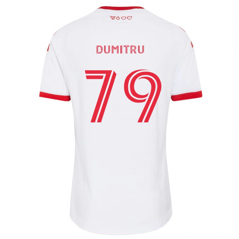 Danxen Dames Andrei Dumitru #79 Wit Rood Zwart Uitshirt Uittenue 2026/27 T-Shirt België