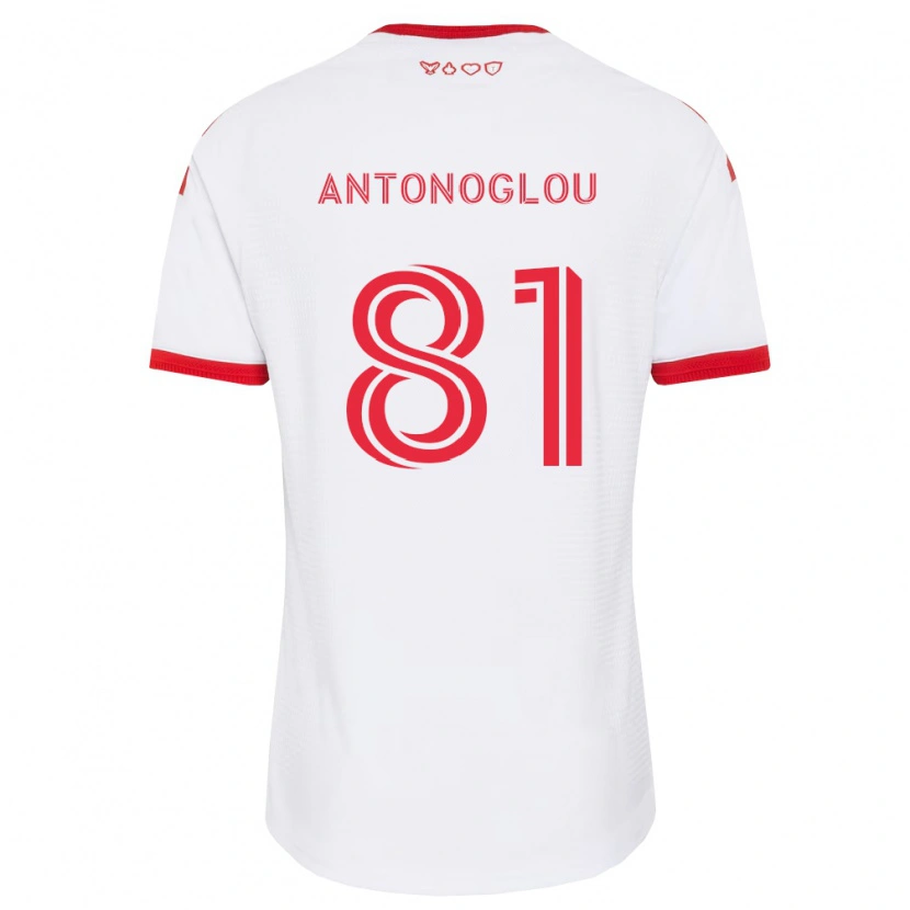 Danxen Dames Themi Antonoglou #81 Wit Rood Zwart Uitshirt Uittenue 2026/27 T-Shirt België