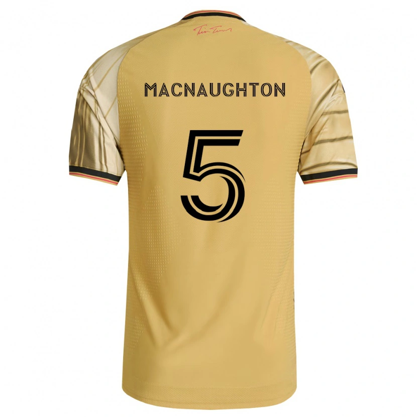 Danxen Dames Lukas Macnaughton #5 Bruin Geel Zwart Uitshirt Uittenue 2026/27 T-Shirt België