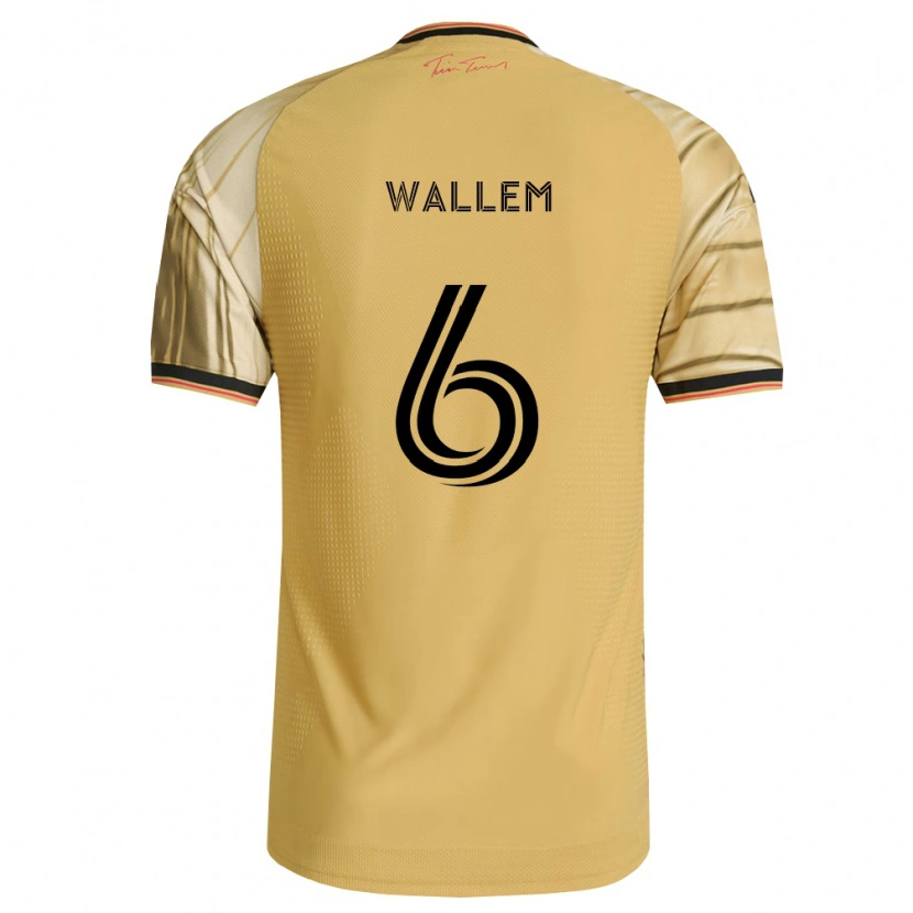 Danxen Dames Conrad Wallem #6 Bruin Geel Zwart Uitshirt Uittenue 2026/27 T-Shirt België