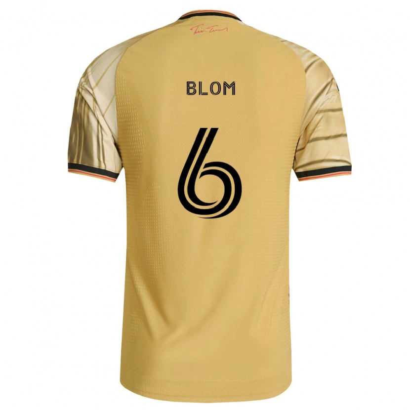 Danxen Dames Njabulo Blom #6 Bruin Geel Zwart Uitshirt Uittenue 2026/27 T-Shirt België