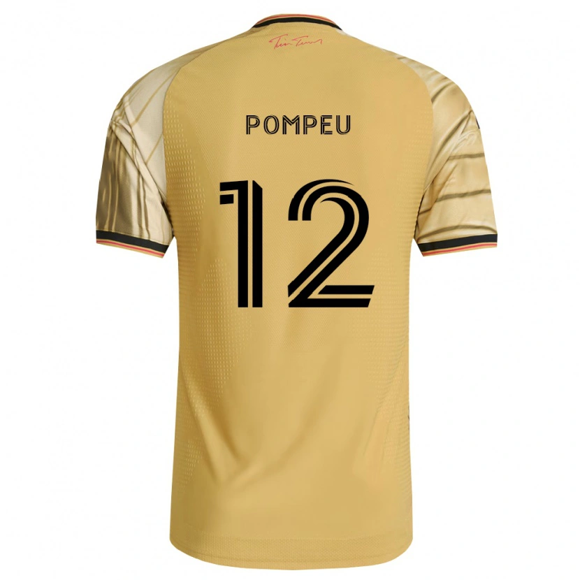 Danxen Dames Célio Pompeu #12 Bruin Geel Zwart Uitshirt Uittenue 2026/27 T-Shirt België