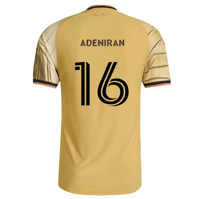 Danxen Dames Samuel Adeniran #16 Bruin Geel Zwart Uitshirt Uittenue 2026/27 T-Shirt België