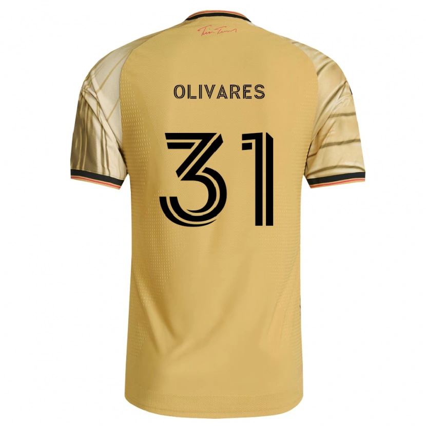 Danxen Dames Christian Olivares #31 Bruin Geel Zwart Uitshirt Uittenue 2026/27 T-Shirt België