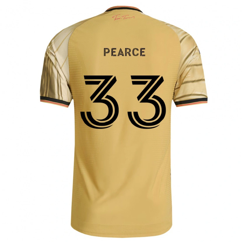Danxen Dames Tyson Pearce #33 Bruin Geel Zwart Uitshirt Uittenue 2026/27 T-Shirt België